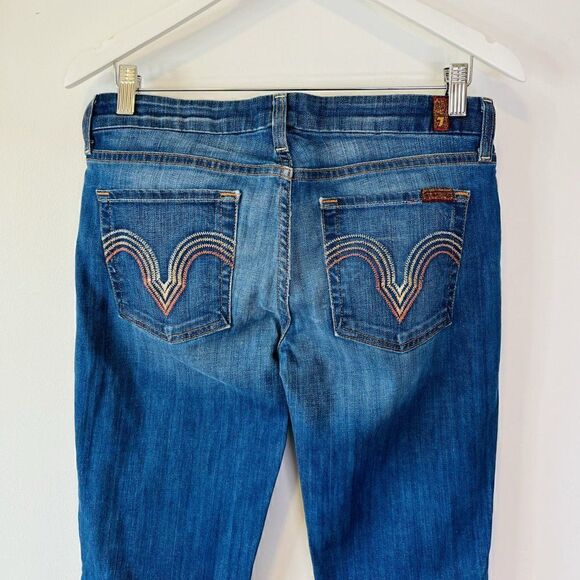 7FAMK 7 For All Mankind Kate Slim Straight Jeans - Picture 4 of 6